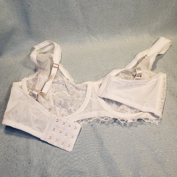 BRAND NEW -32DDD- Victoria's Secret Dream Angels Unlined Plunge Bra egg shell - Picture 6 of 8